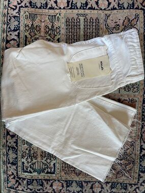 ROLLA'S White Eastcoast Crop Flare Jeans